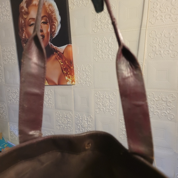 GUCCI GG Denim Mini Tote Leather Black Brown Handle Bag AUTHENTIC - Picture 14 of 15